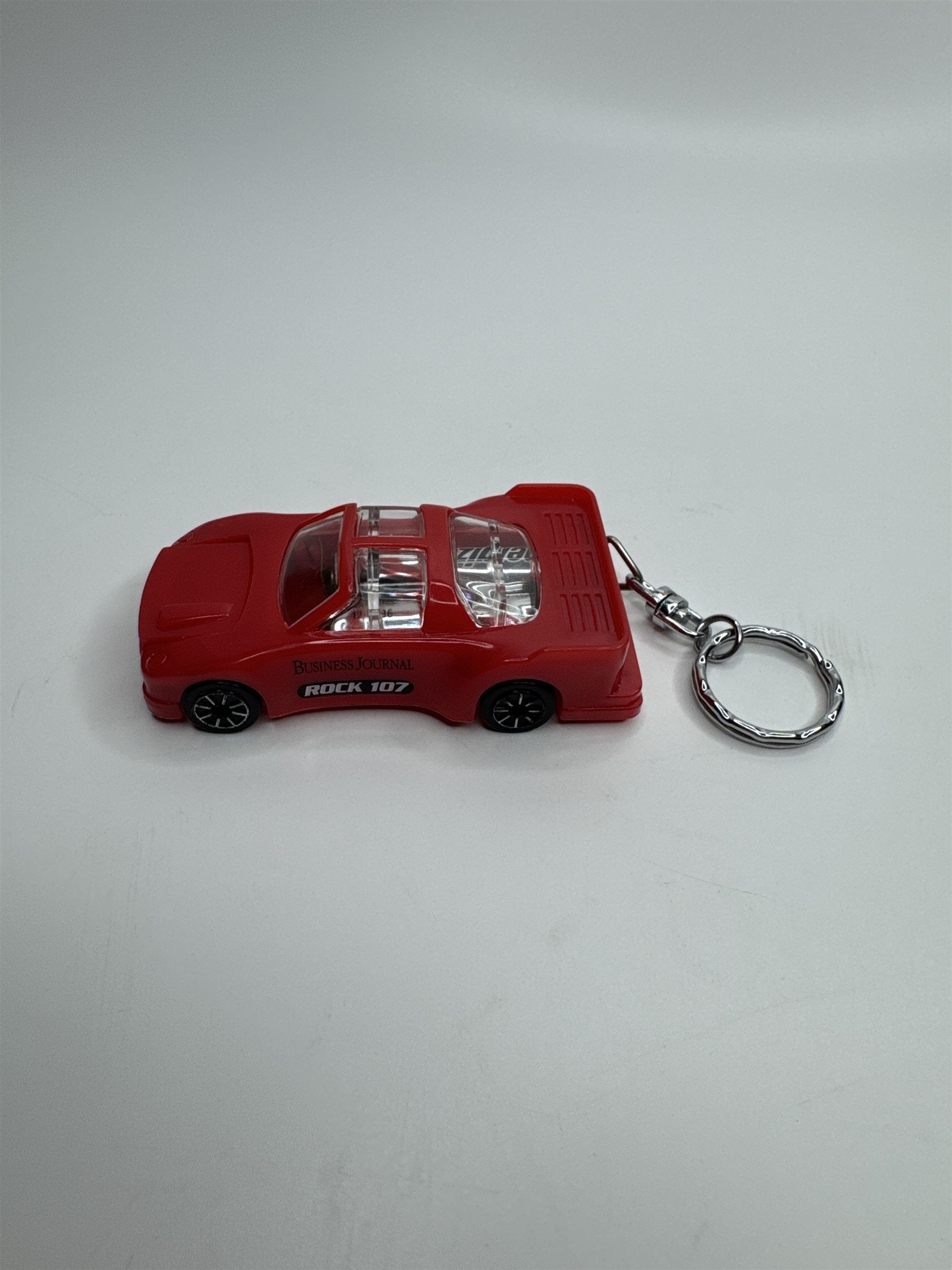 Vintage Business Journal Rock 107 Radio Station Red Sports Car Flashlight Promo