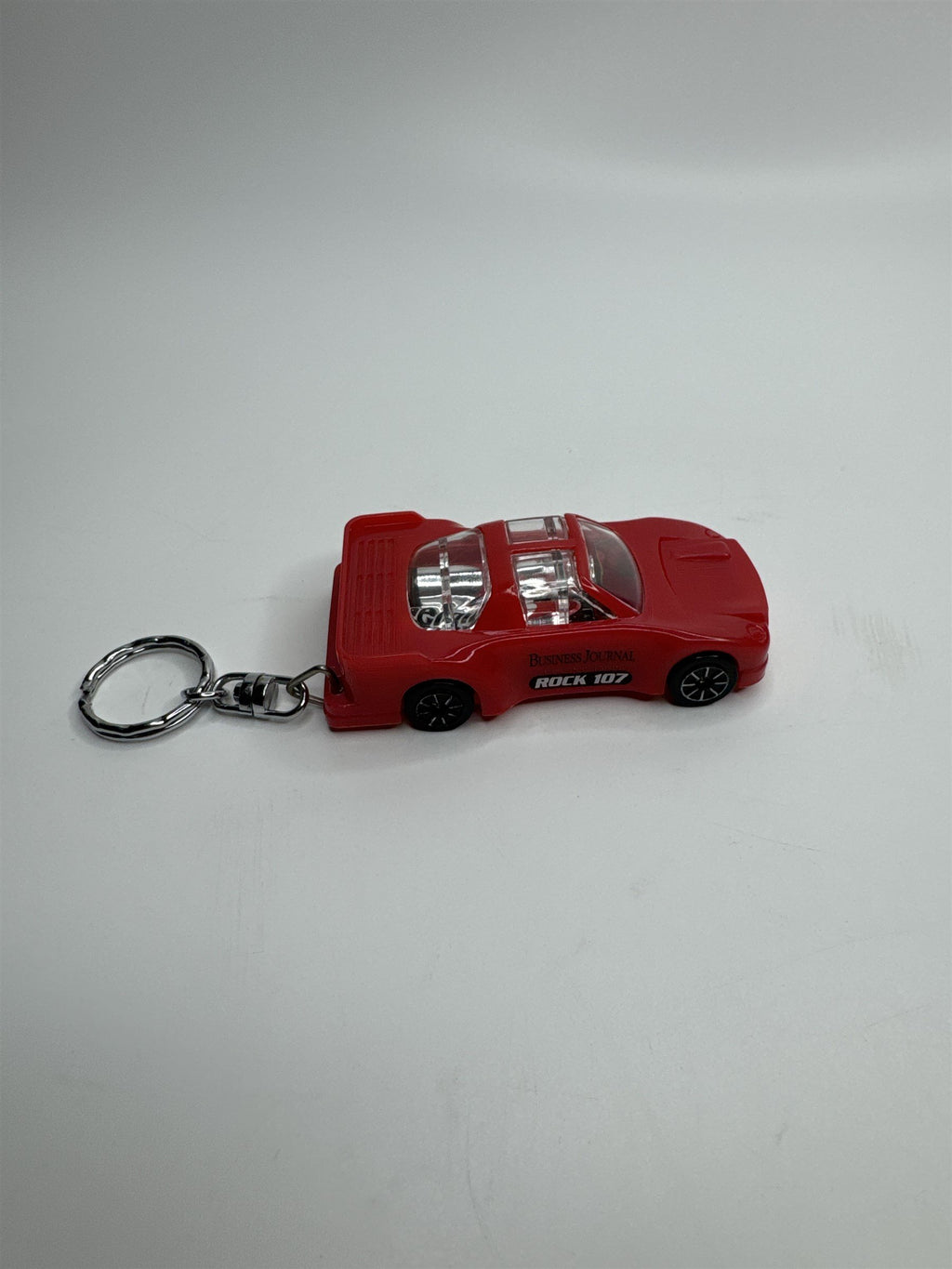 Vintage Business Journal Rock 107 Radio Station Red Sports Car Flashlight Promo
