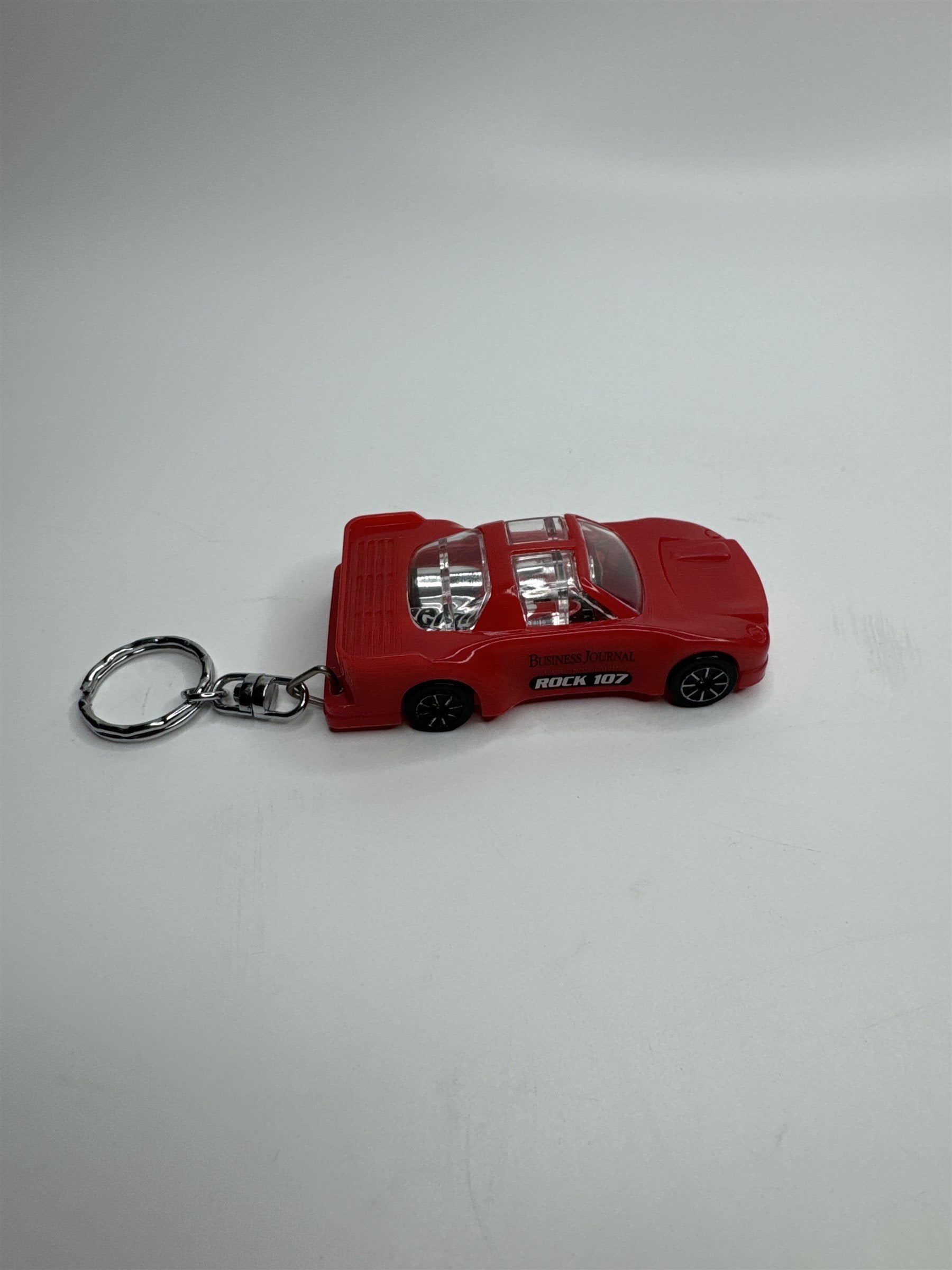 Vintage Business Journal Rock 107 Radio Station Red Sports Car Flashlight Promo