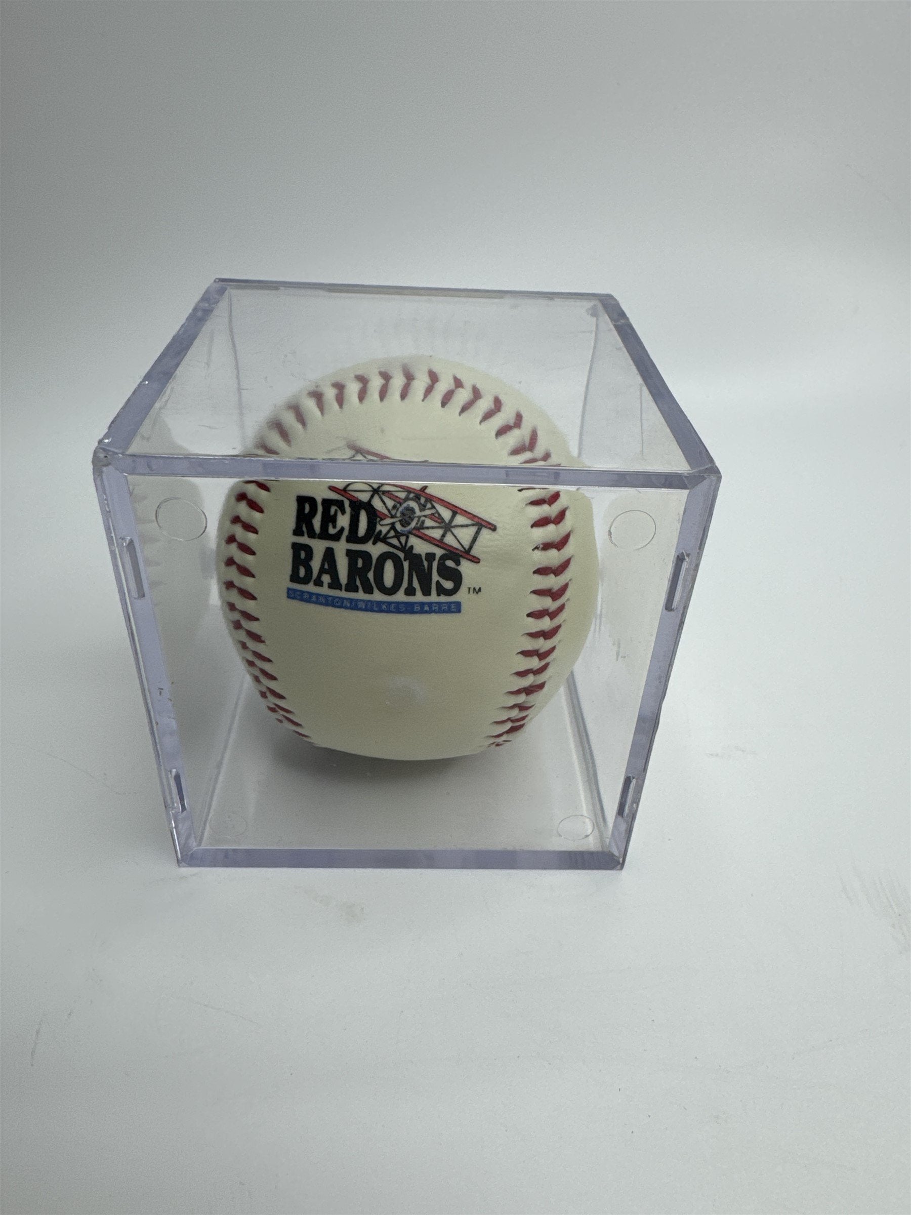 Vintage Signed Red Barons Scranton/Wilkes-Barre Glow In The Dark Baseball