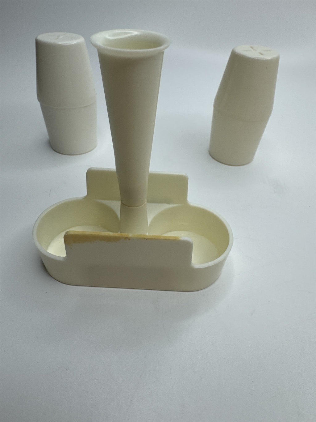 Vintage Nanticoke National Bank 70th Anniversary Plastic Salt and Pepper Shakers