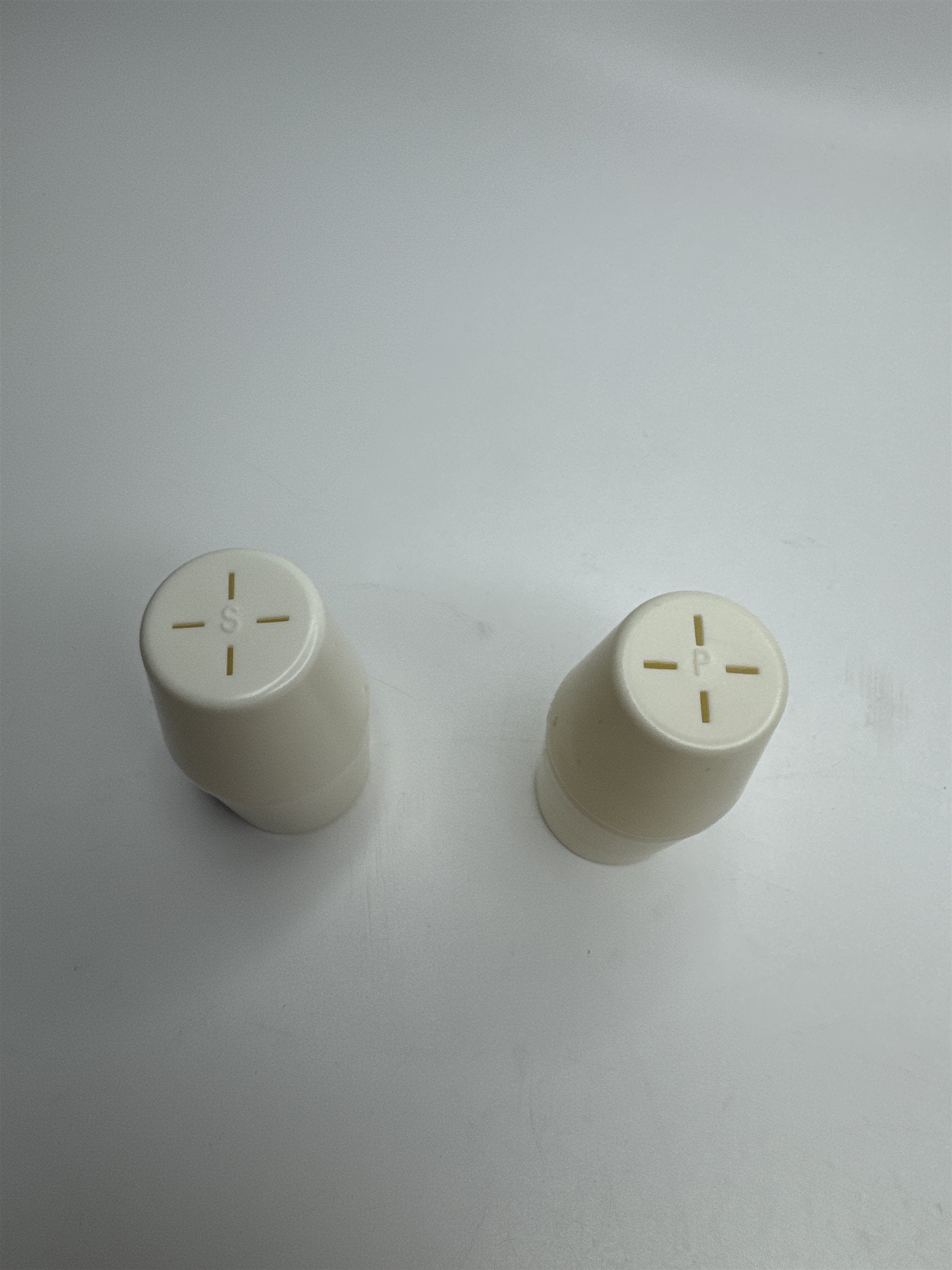 Vintage Nanticoke National Bank 70th Anniversary Plastic Salt and Pepper Shakers