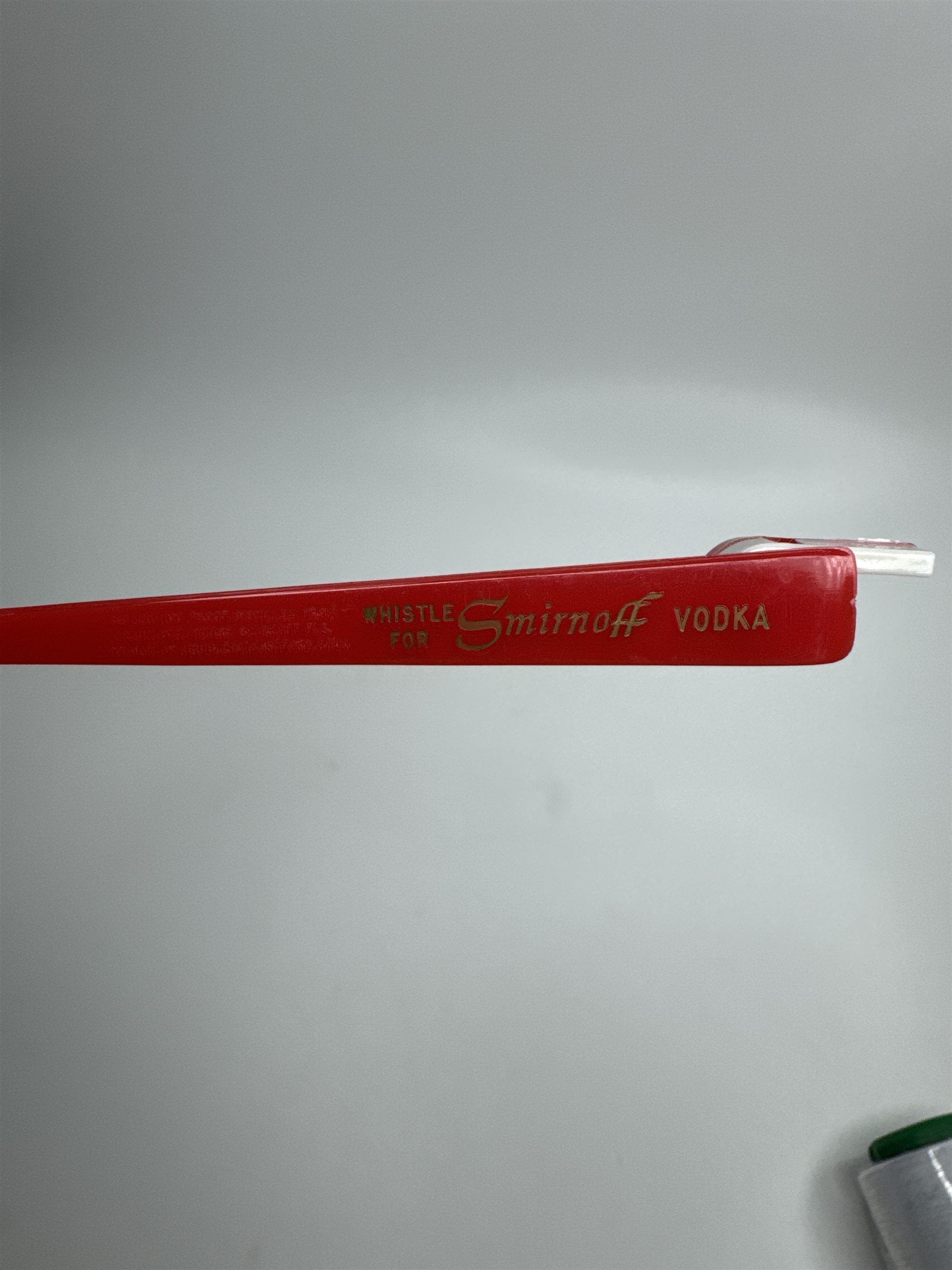 Vintage Smirnoff Vodka Red Whistle Spoon Collectible Advertising Promo Item