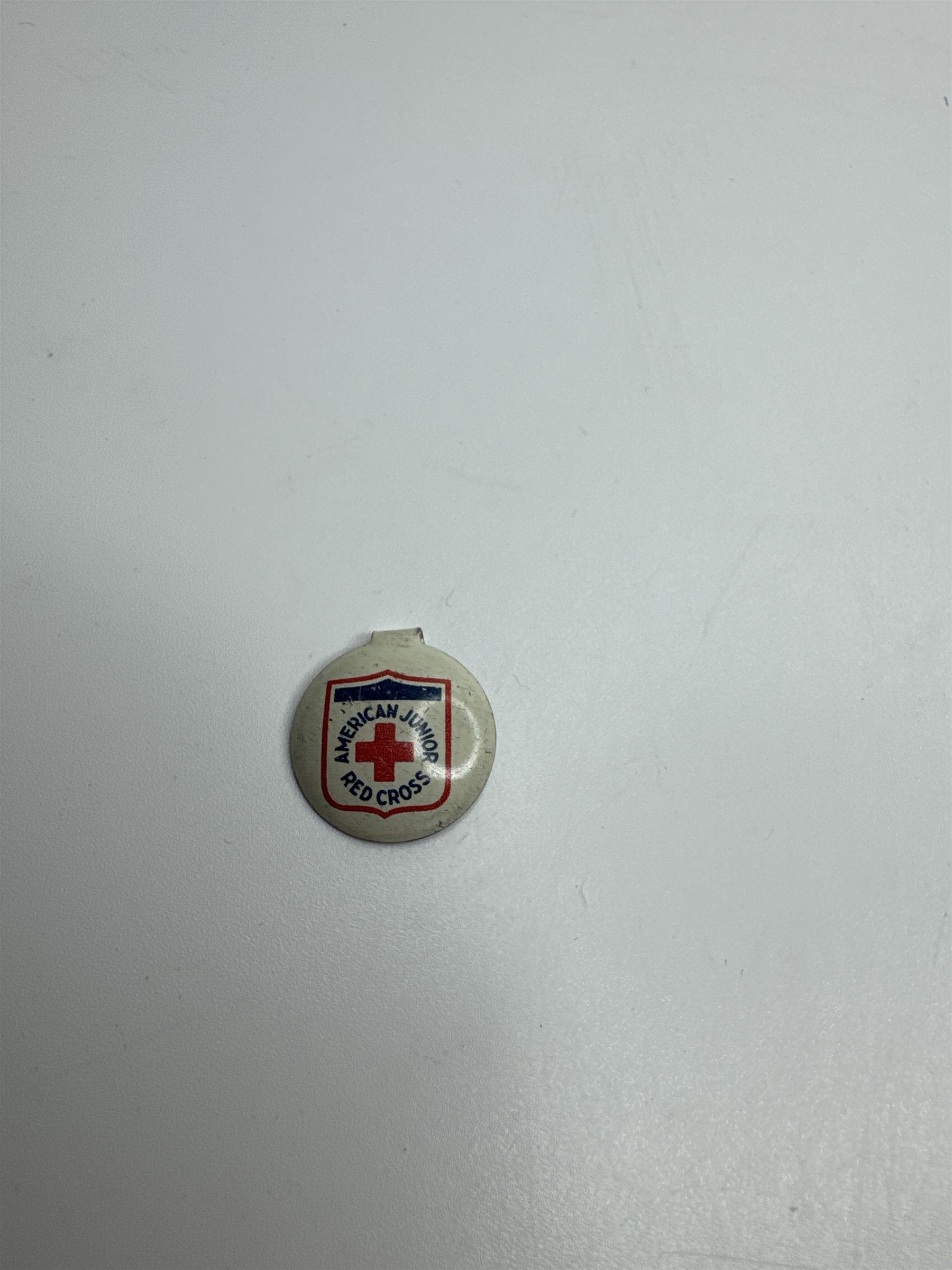 Vintage American Red Cross Junior Pin 5/8" 1940s WWI Era Pin