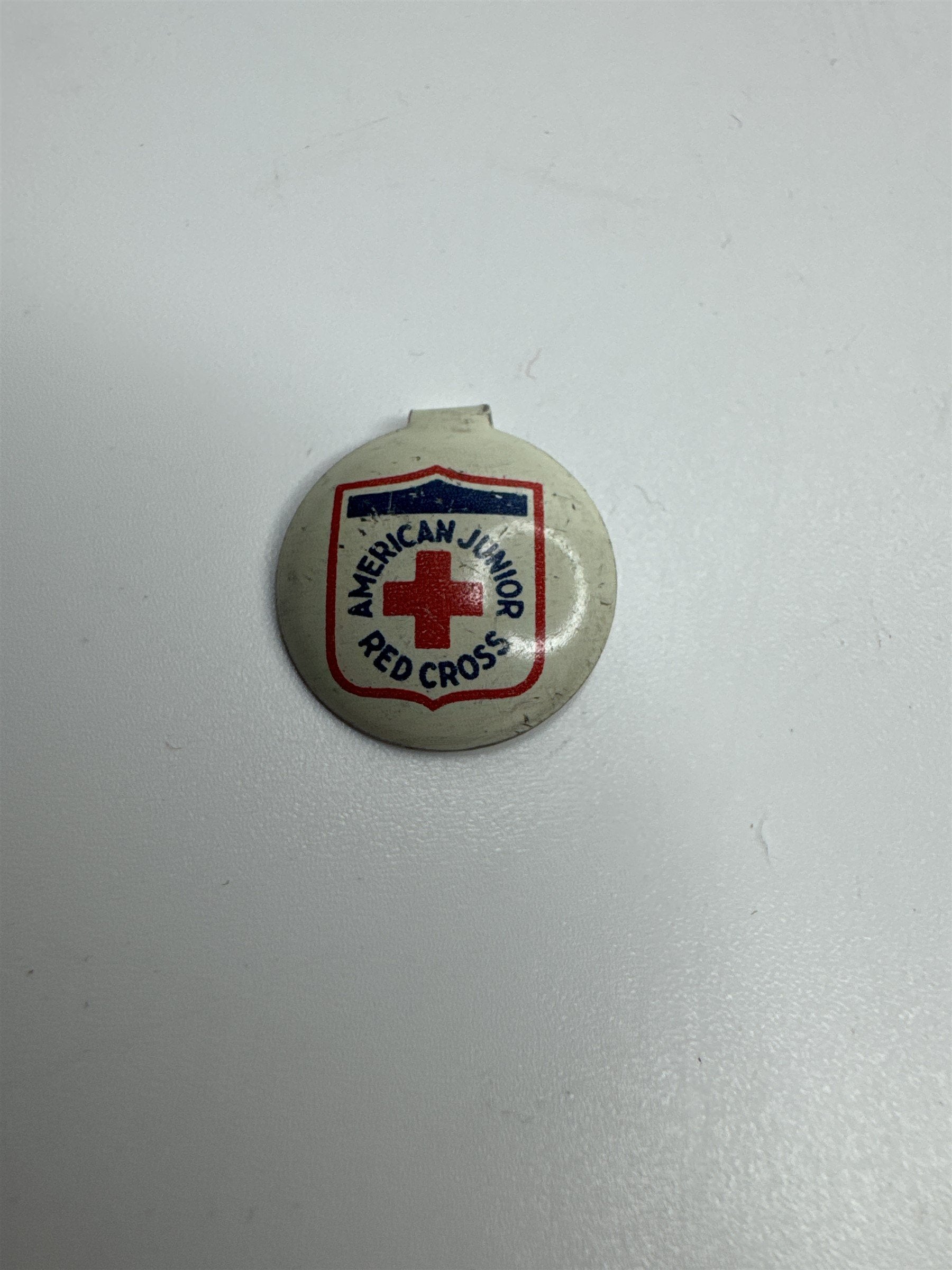 Vintage American Red Cross Junior Pin 5/8" 1940s WWI Era Pin