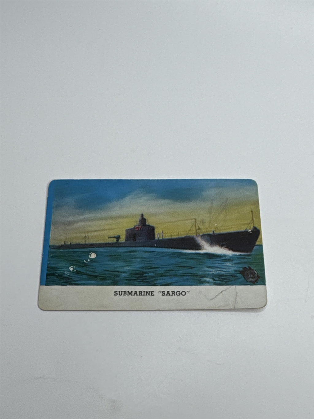 U.S. Navy Submarine "SARGO" Series A Card from CARD-O Chewing Gum Vintage Photo