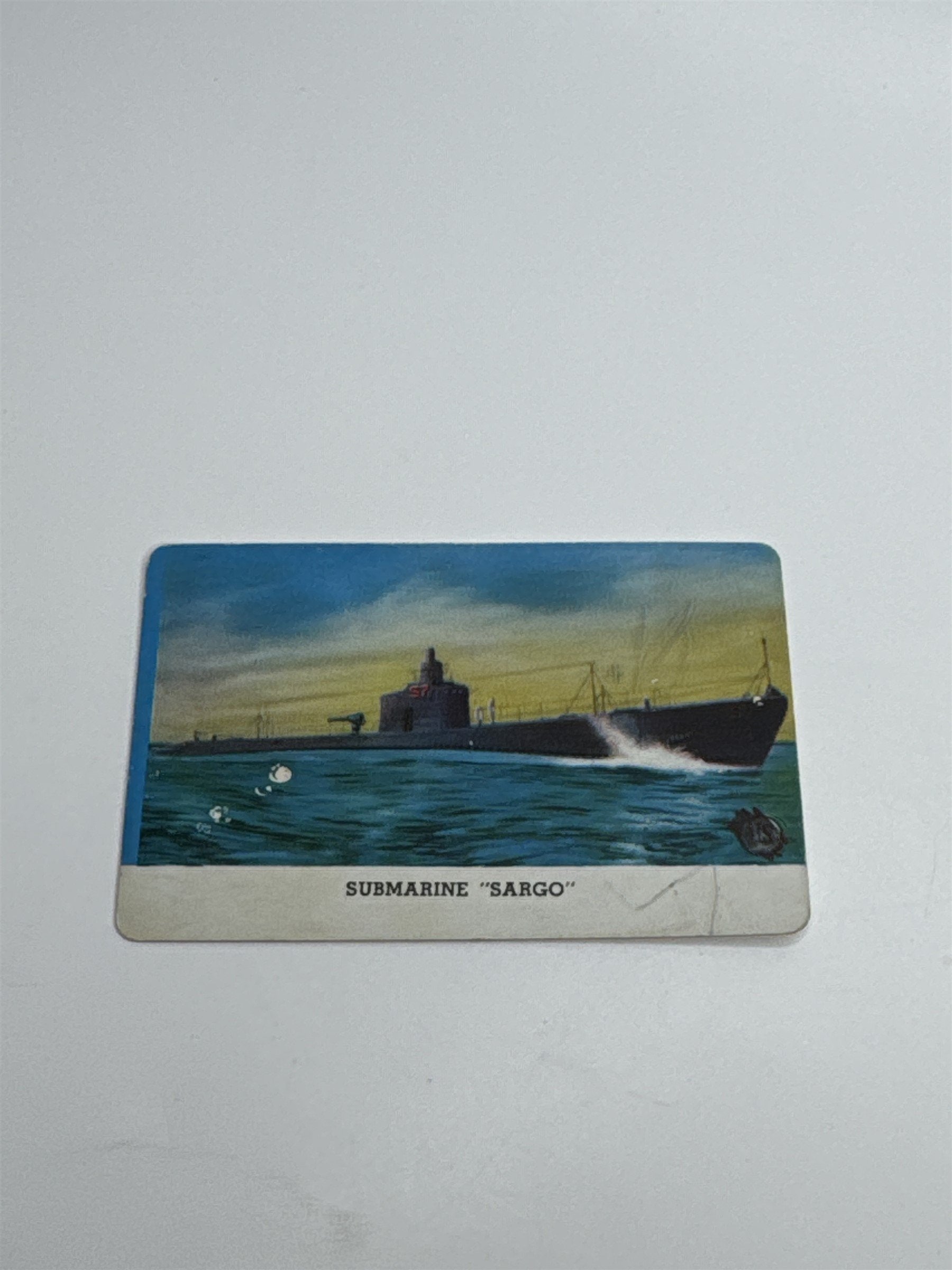 U.S. Navy Submarine "SARGO" Series A Card from CARD-O Chewing Gum Vintage Photo