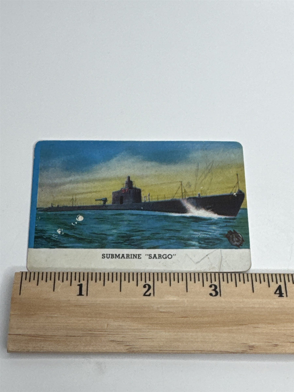 U.S. Navy Submarine "SARGO" Series A Card from CARD-O Chewing Gum Vintage Photo