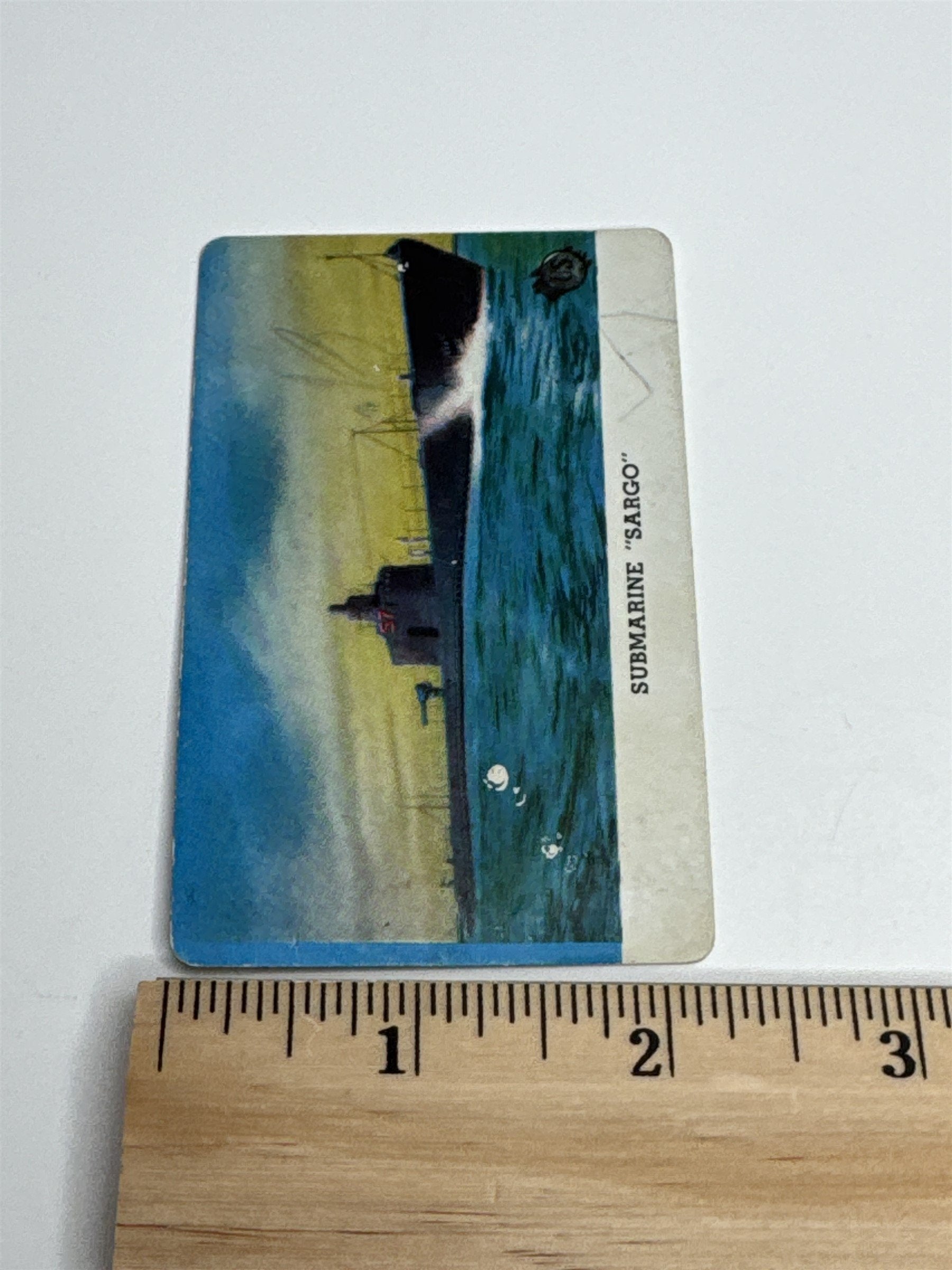 U.S. Navy Submarine "SARGO" Series A Card from CARD-O Chewing Gum Vintage Photo