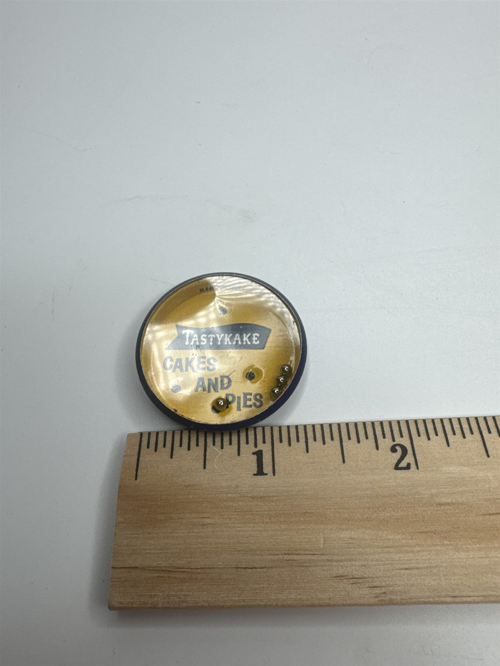 Vintage Kirchhof Life of the Party Tastykake Tin Toy Game Yellow and Blue