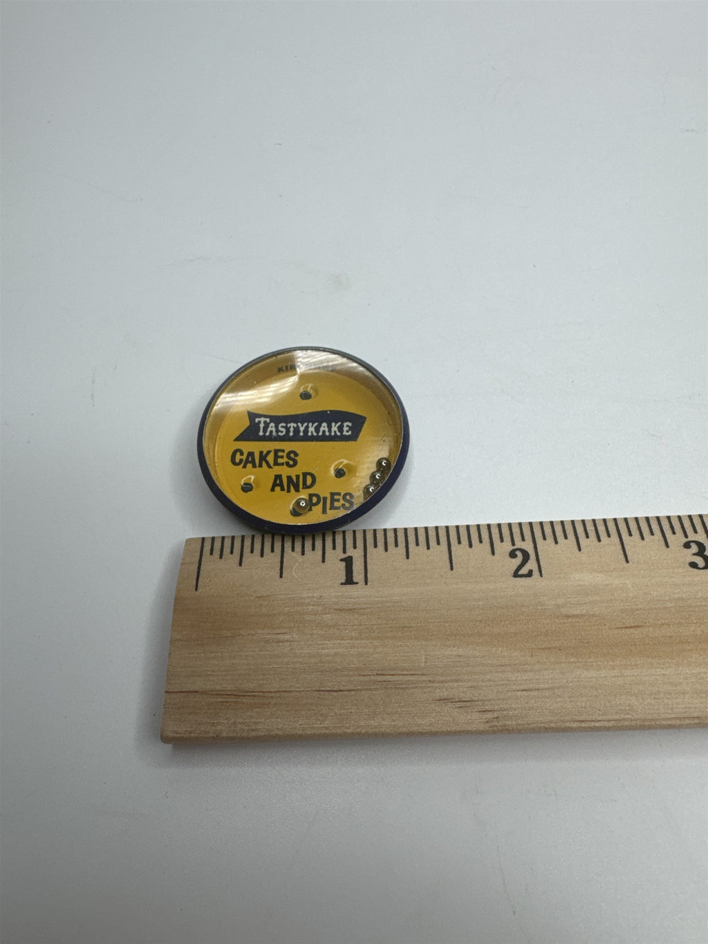 Vintage Kirchhof Life of the Party Tastykake Tin Toy Game Yellow and Blue