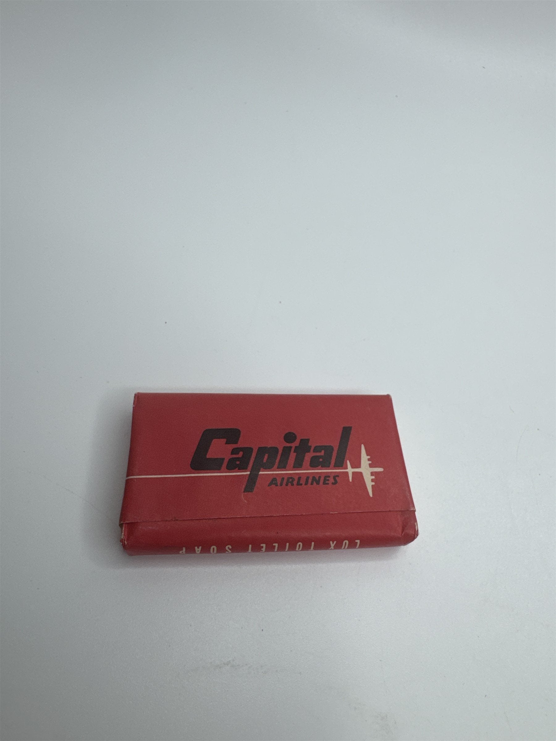 Vintage Capital Airlines Viscount Lux Toilet Soap Advertisement Giveaway Soap