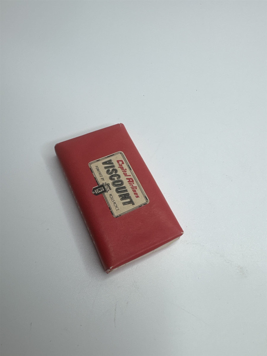 Vintage Capital Airlines Viscount Lux Toilet Soap Advertisement Giveaway Soap