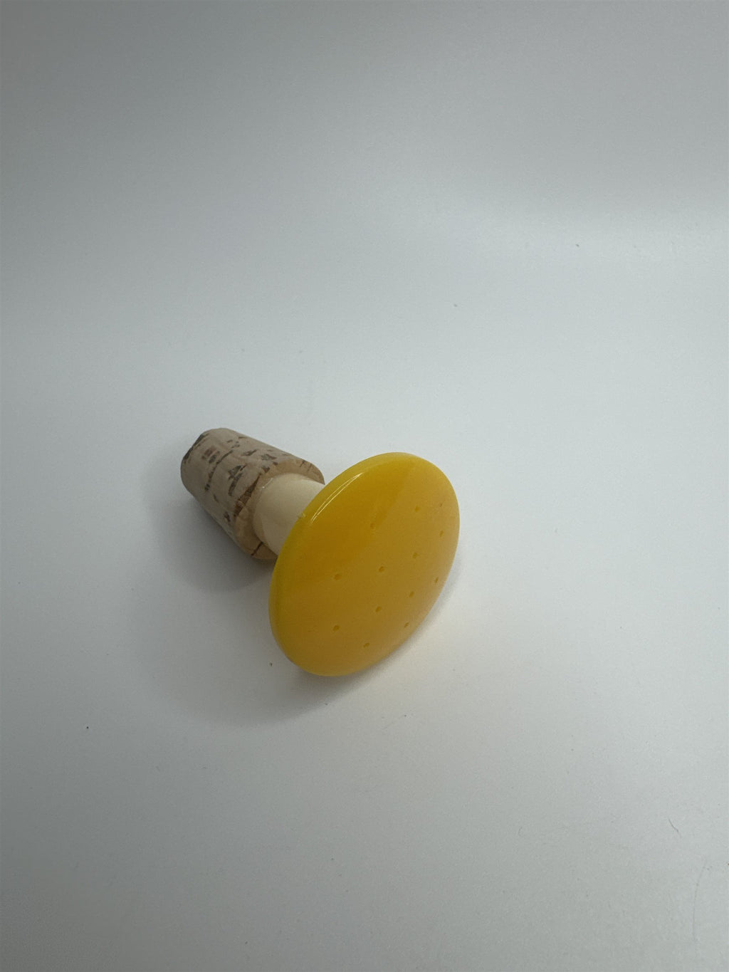 Vintage 2" Laundry Ironing High Yellow Top Plastic Water Bottle Sprinkler 1950s