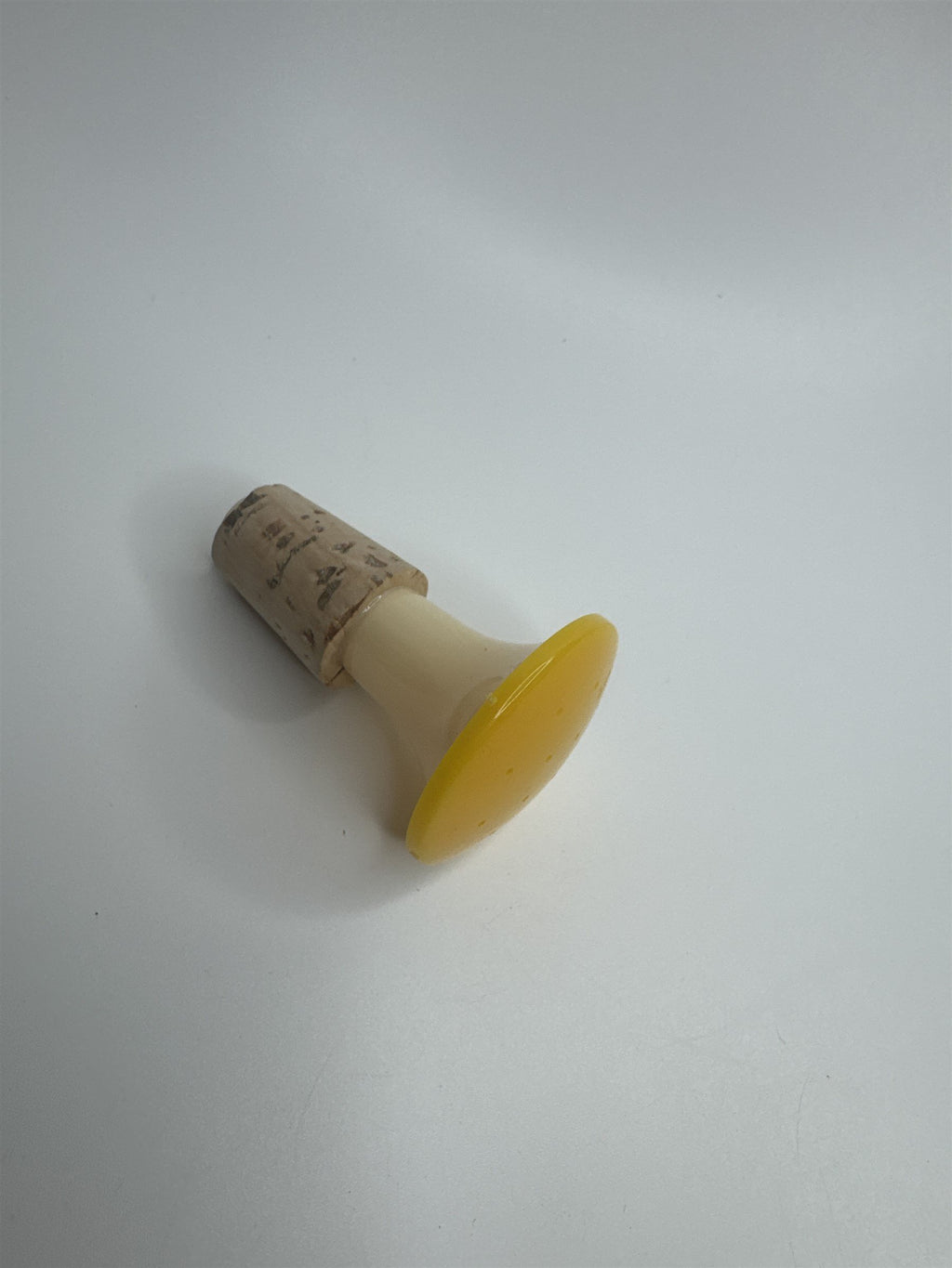 Vintage 2" Laundry Ironing High Yellow Top Plastic Water Bottle Sprinkler 1950s