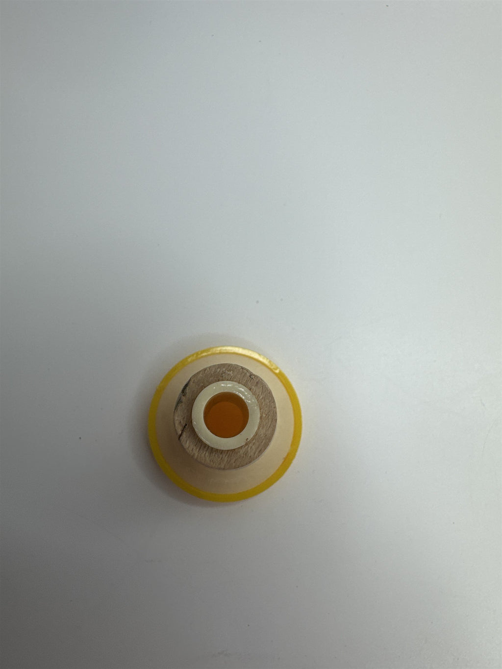 Vintage 2" Laundry Ironing High Yellow Top Plastic Water Bottle Sprinkler 1950s