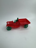 Vintage HUBLEY TOYS Plastic 360-59 Ford Model T Red Open Cab Truck /w Driver
