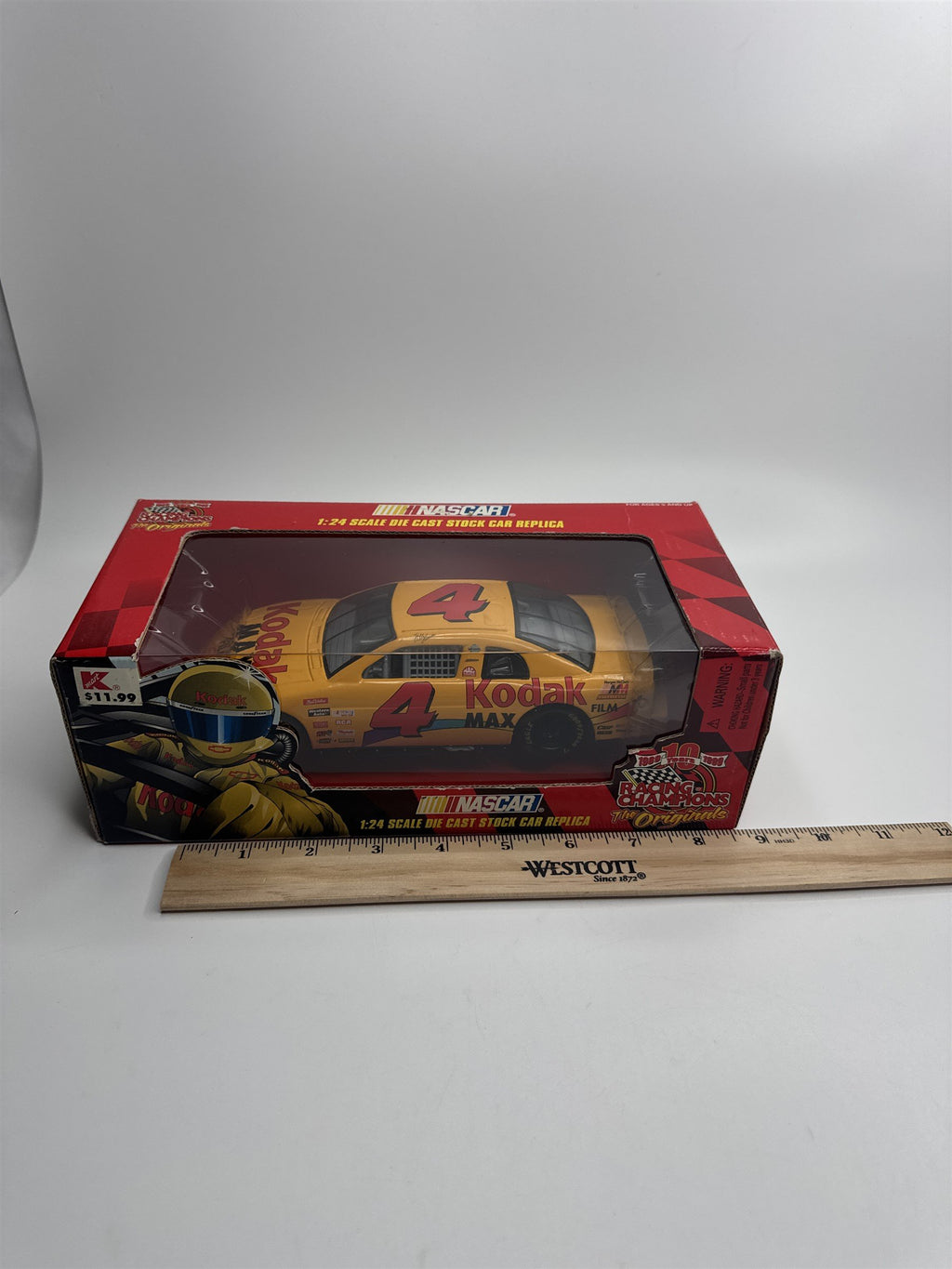 1999 Racing Champions 1:24 NASCAR #4 Bobby Hamilton Kodak Max Chevy Monte Carlo