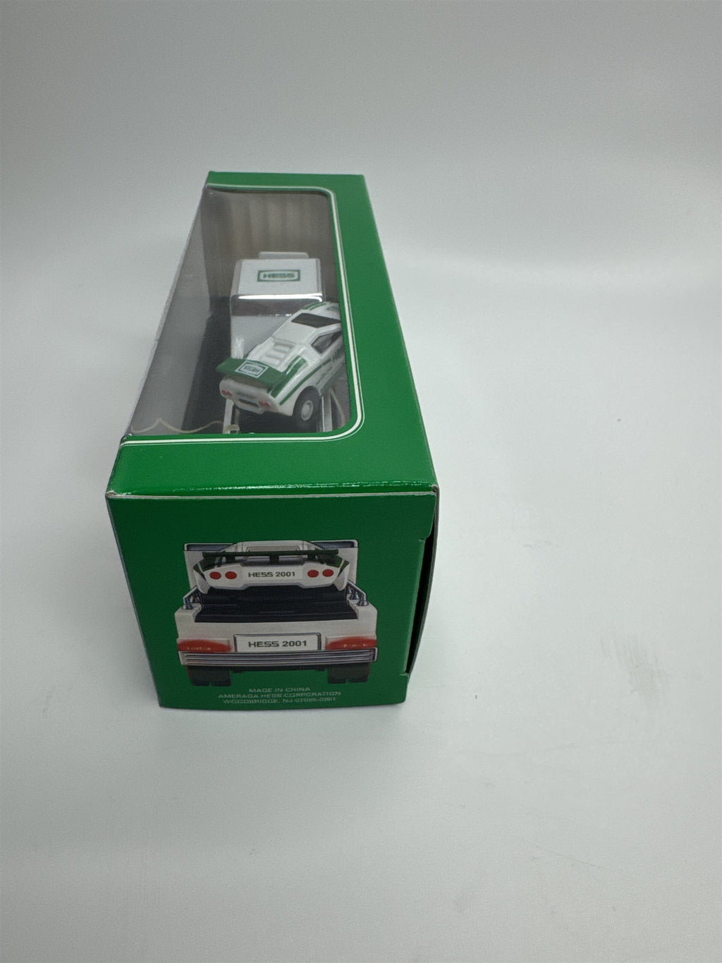 HESS 2001 Miniature Hess Racer Transport New in Box (Elastic Bands Snapped)