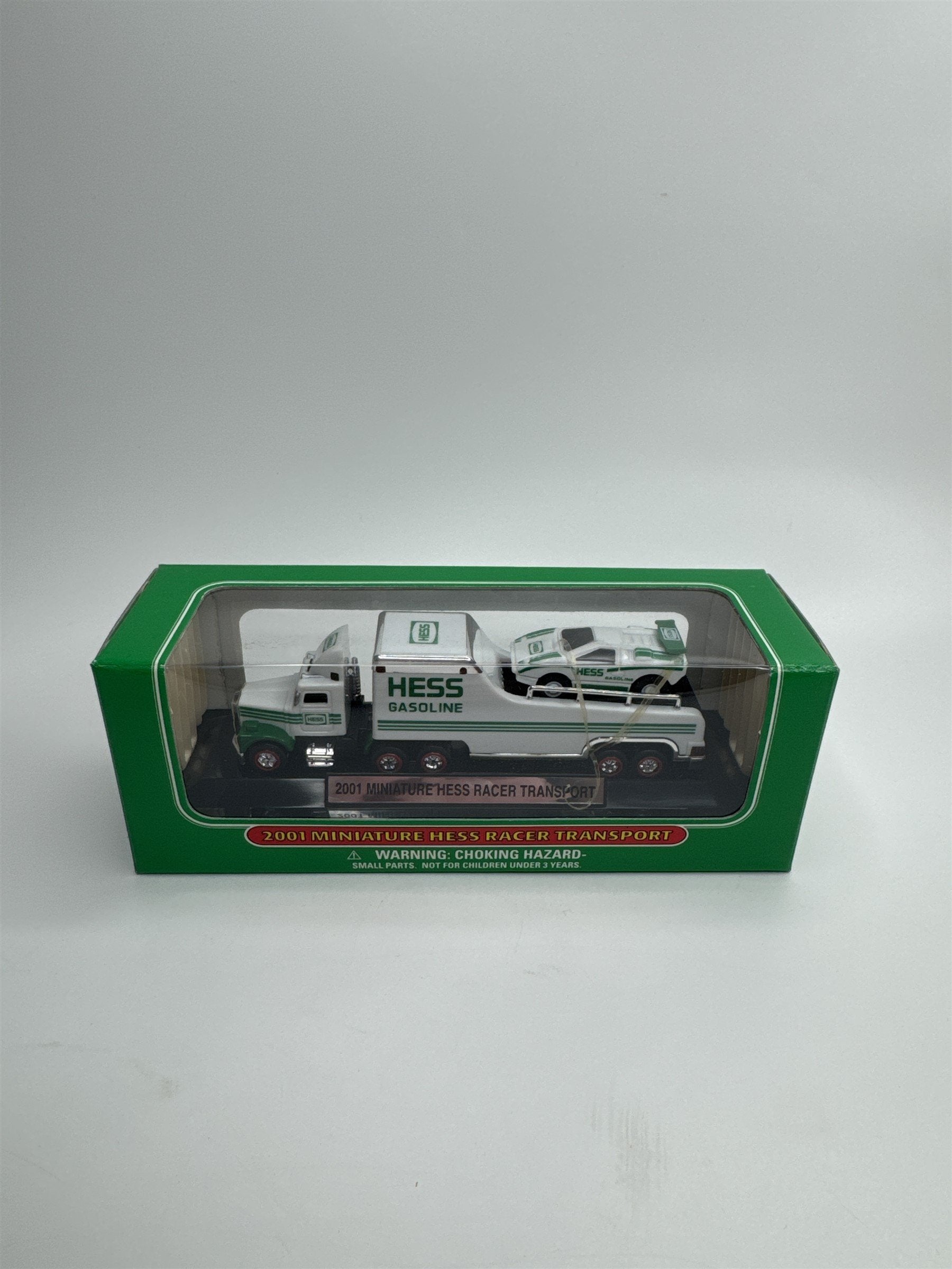 HESS 2001 Miniature Hess Racer Transport New in Box (Elastic Bands Snapped)