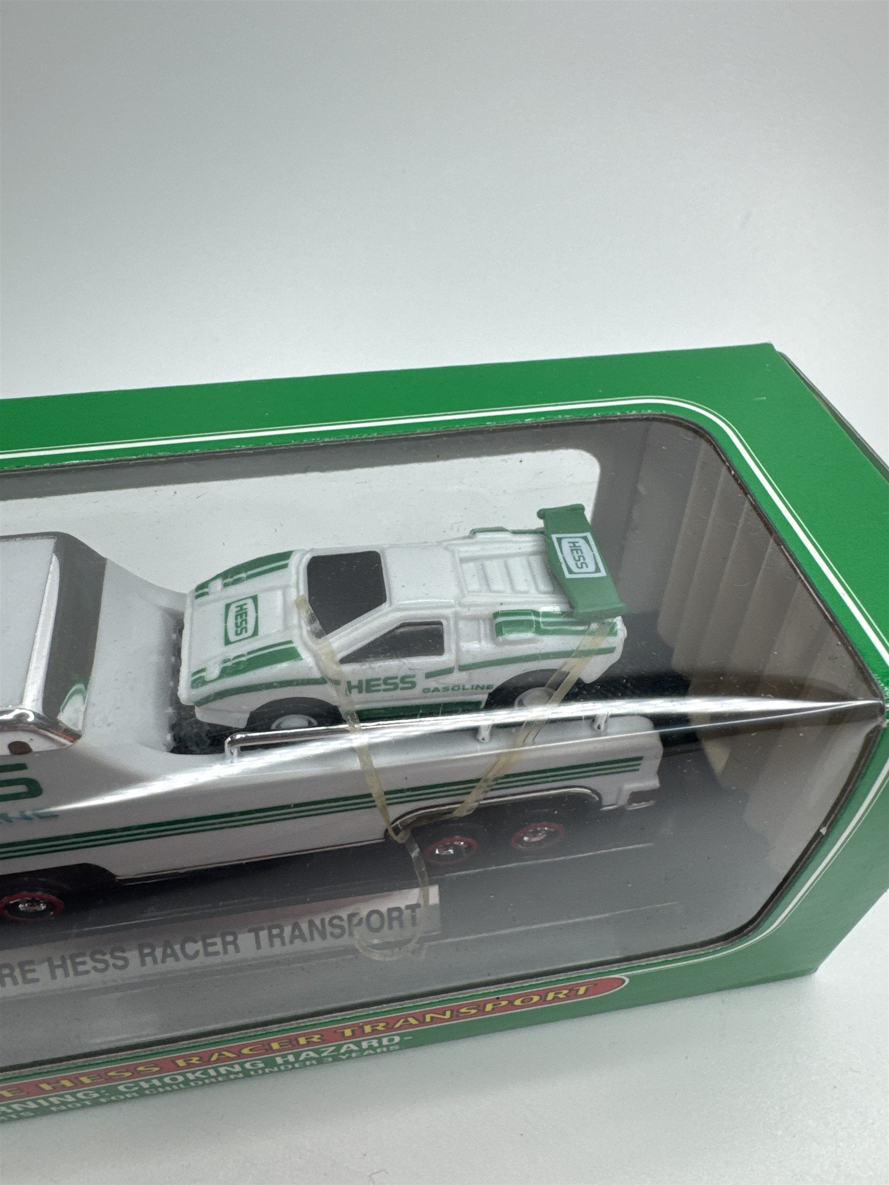 HESS 2001 Miniature Hess Racer Transport New in Box (Elastic Bands Snapped)