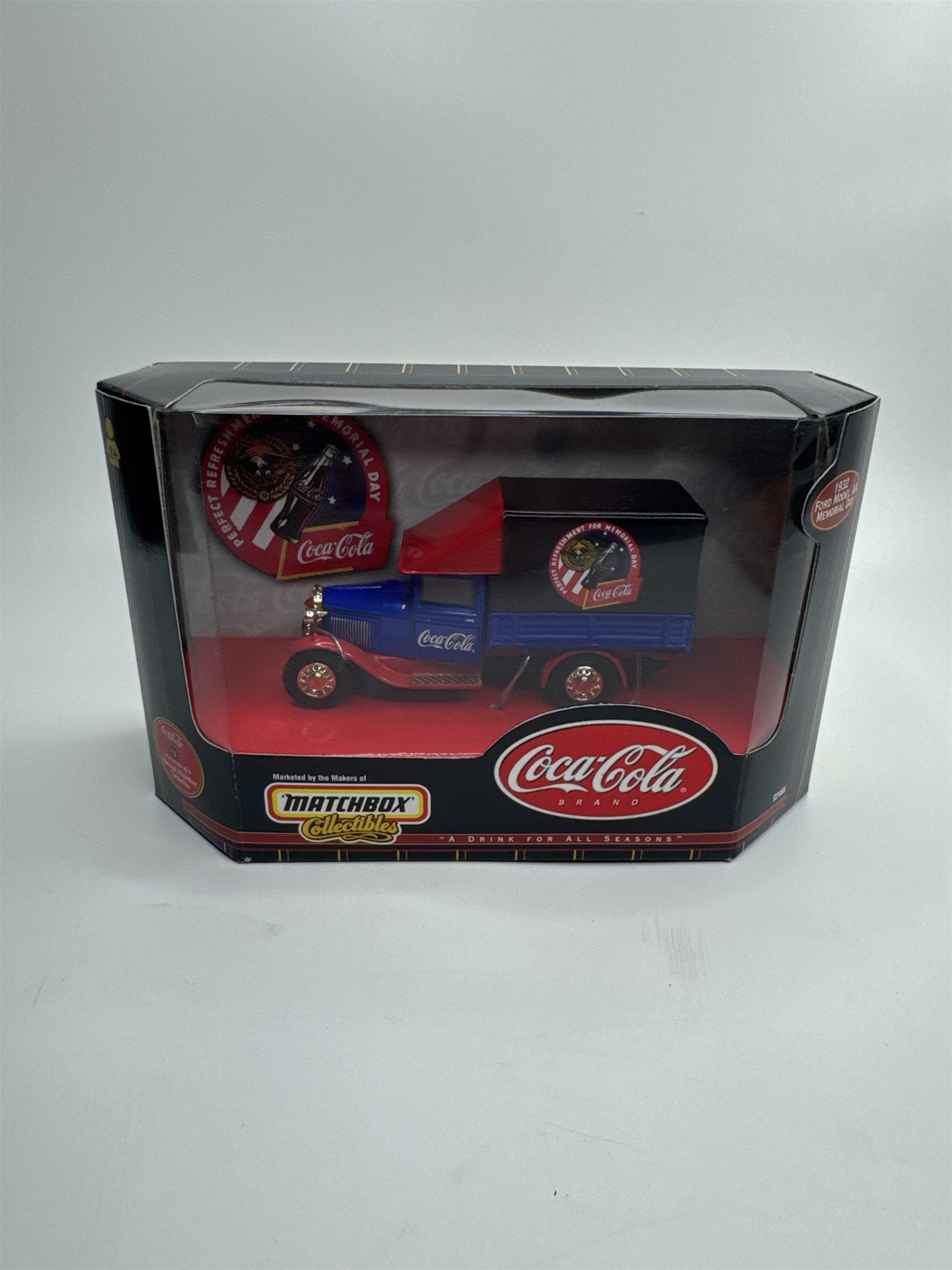 1999 Matchbox Collectibles Coca-Cola 1932 Ford Model AA Memorial Day 1:43 Scale