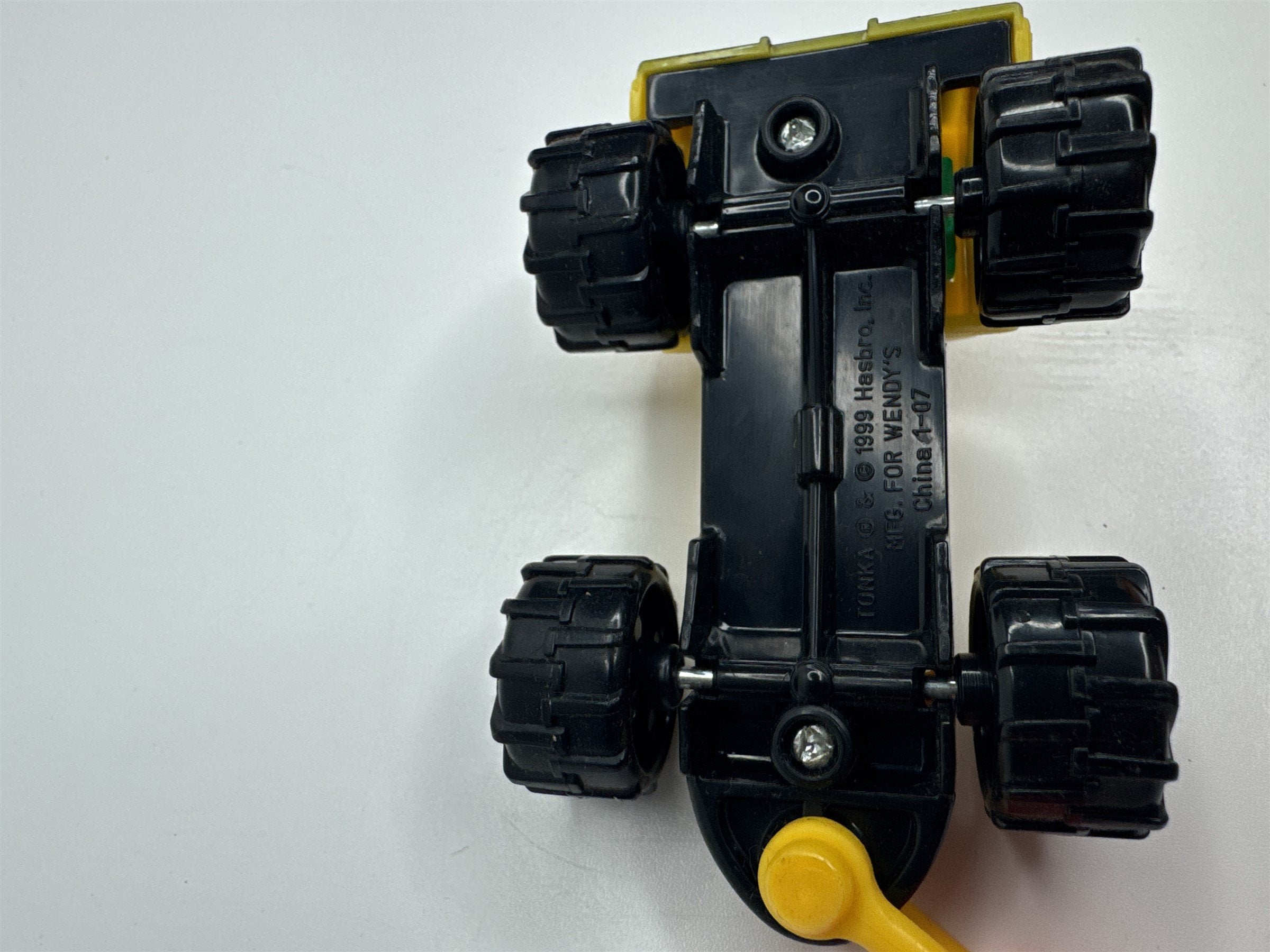 Vintage Yellow Tonka Truck 1999 Construction Truck /w Clip Wendys Kids Meal Toy