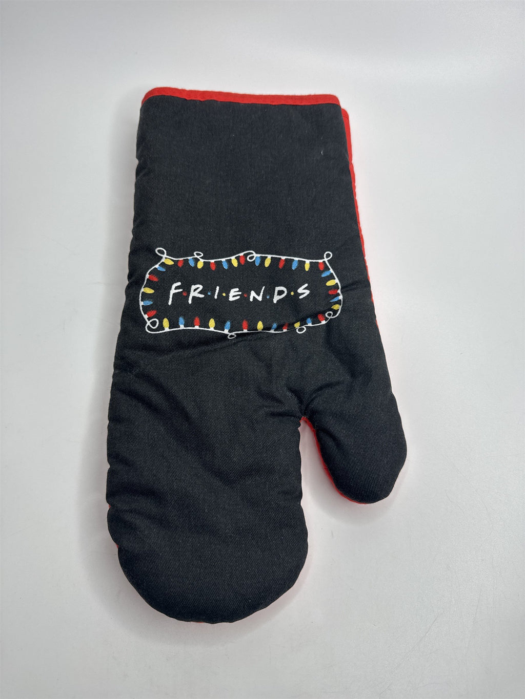 FRIENDS TV Show Black and Red Oven Mitt EUC
