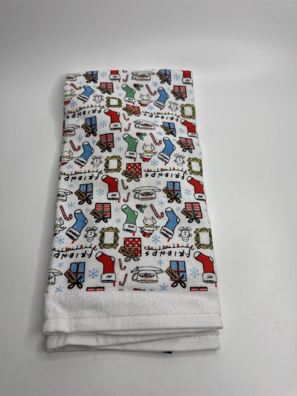 Friends TV Show Christmas Festive Holiday Kitchen Hand Towel