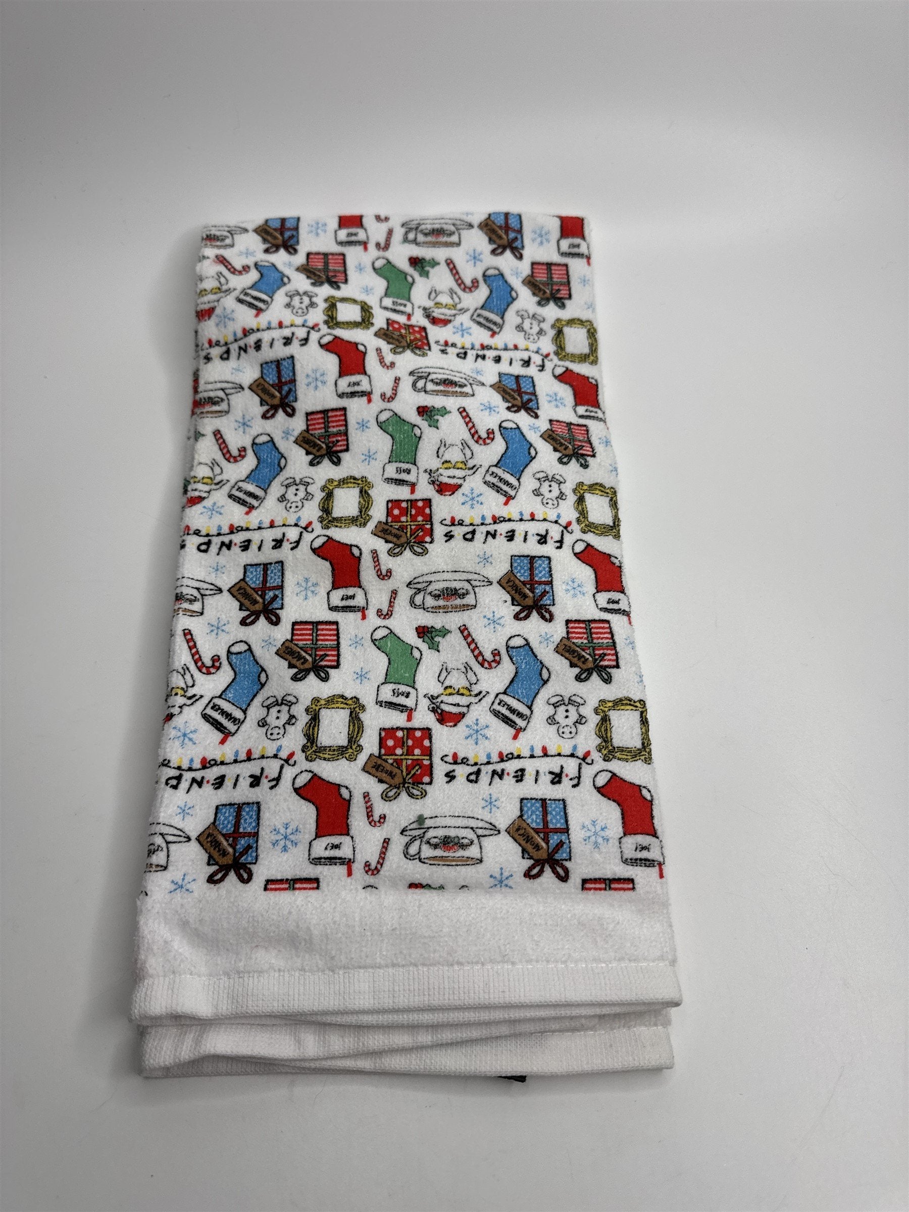 Friends TV Show Christmas Festive Holiday Kitchen Hand Towel