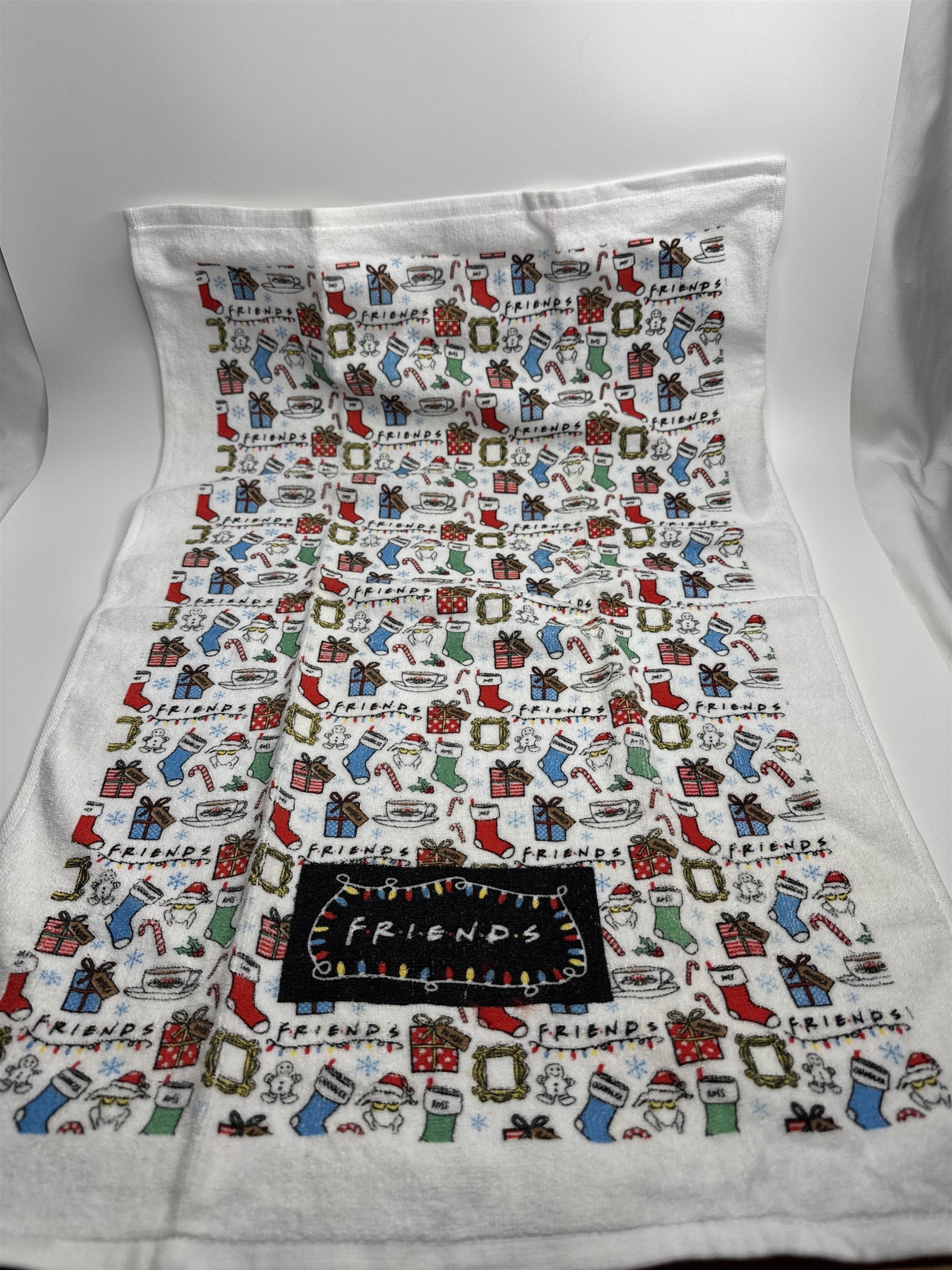 Friends TV Show Christmas Festive Holiday Kitchen Hand Towel