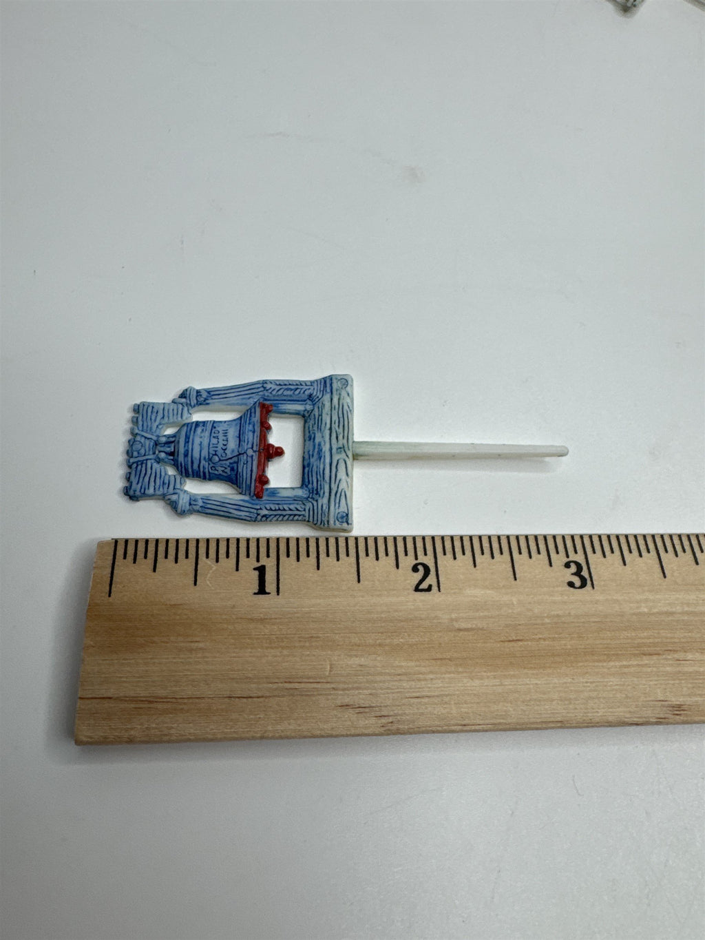 Set of 2 Vintage Liberty Bell and Military Men /w Flag Picks Made in Hong Kong