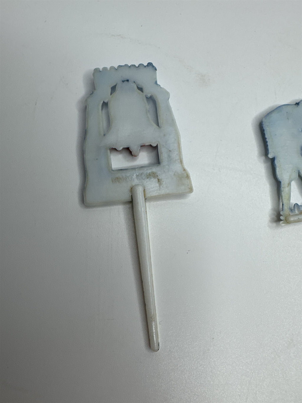 Set of 2 Vintage Liberty Bell and Military Men /w Flag Picks Made in Hong Kong