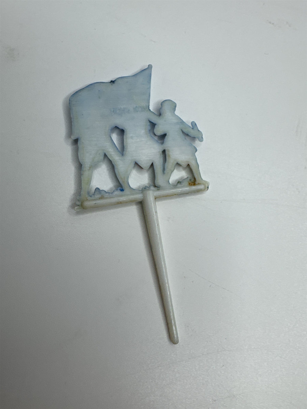 Set of 2 Vintage Liberty Bell and Military Men /w Flag Picks Made in Hong Kong