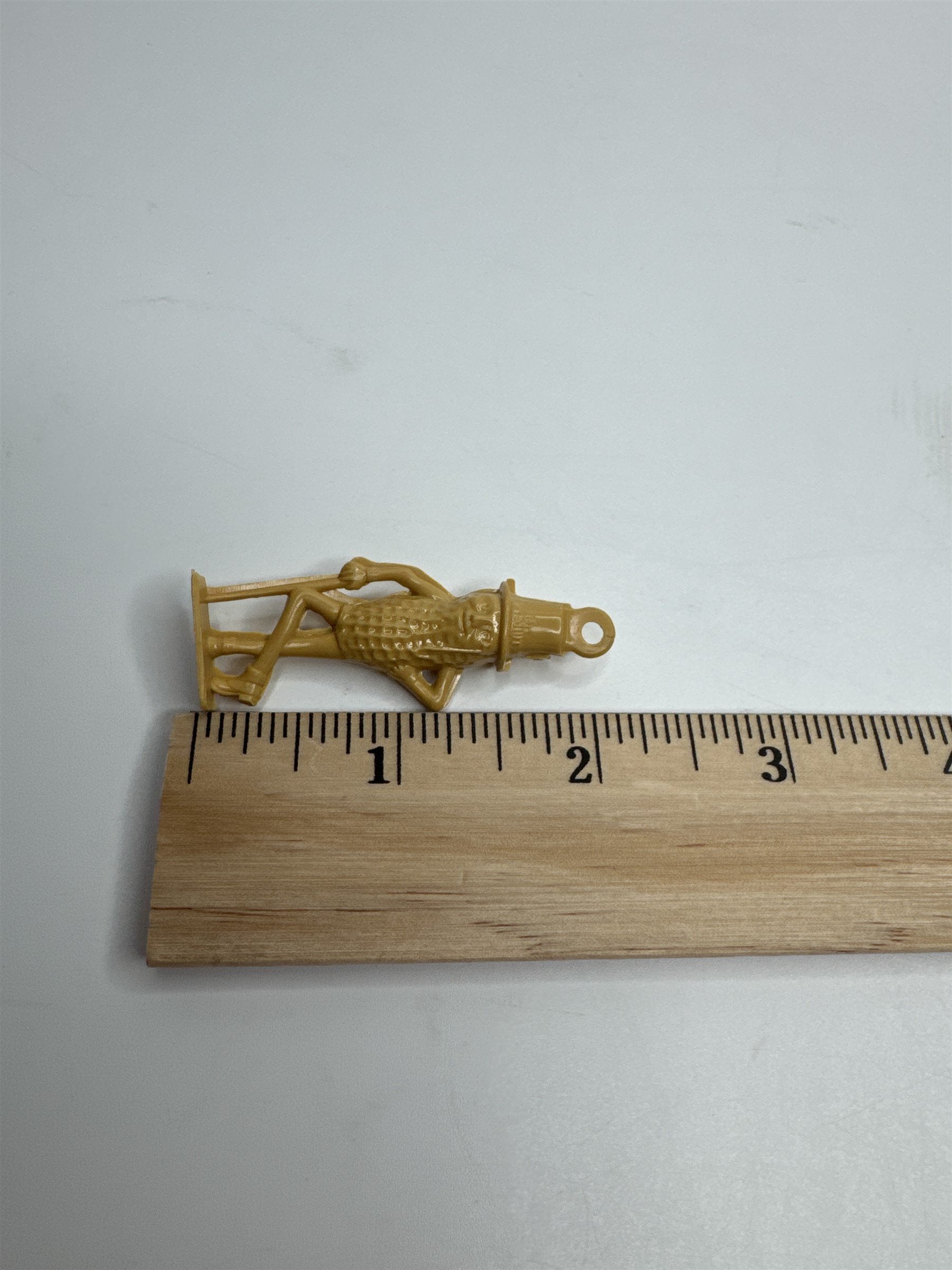 Vintage Tan Beige 2" Hard Plastic Planters Mr. Peanut Charm