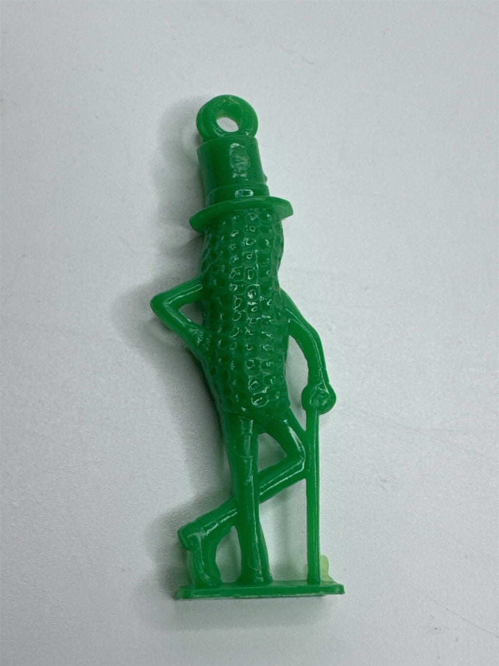 Vintage Green 2" Hard Plastic Planters Mr. Peanut Charm