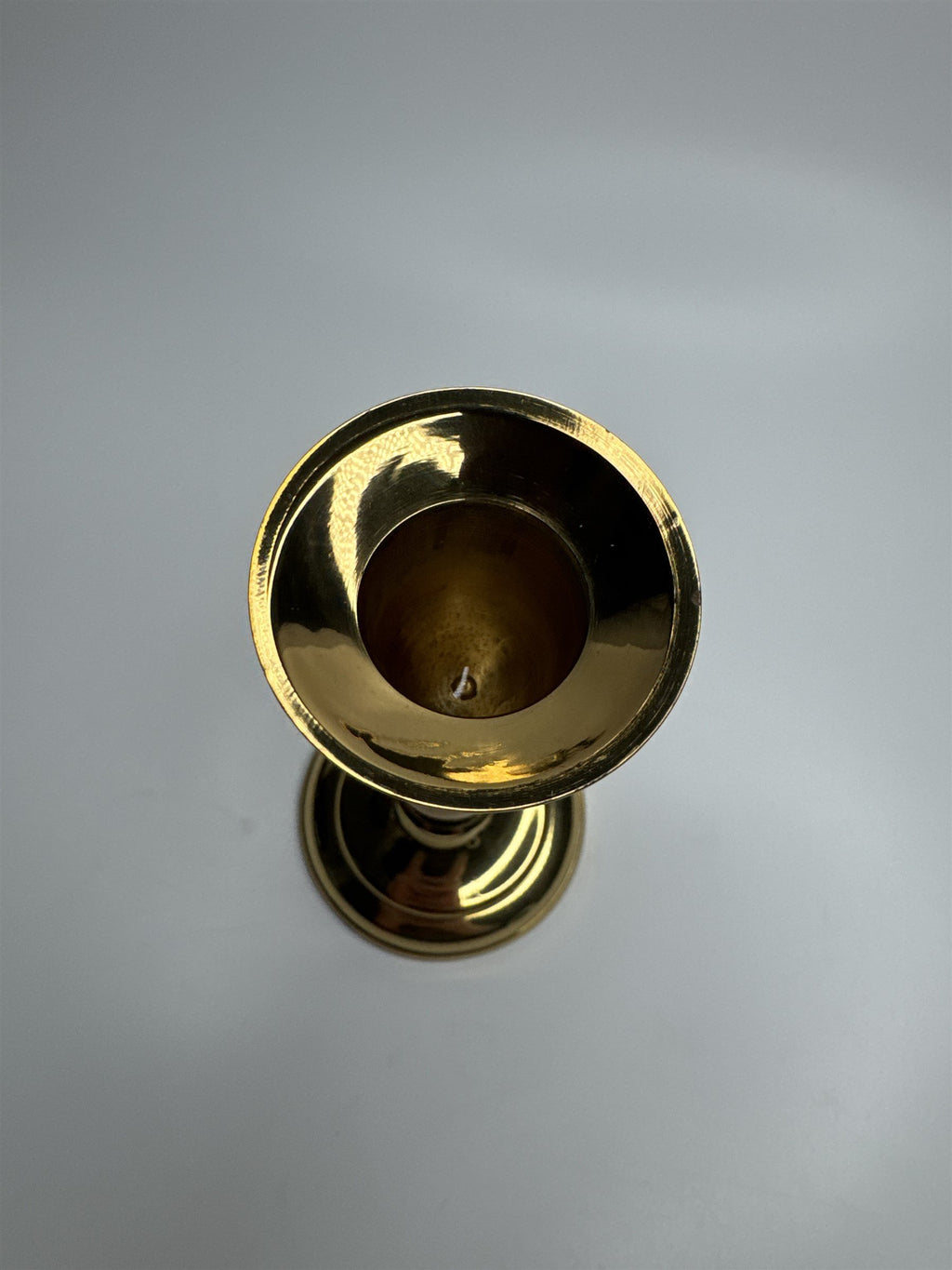 Vintage Brass Taper 7" Footed Candlestick Holder
