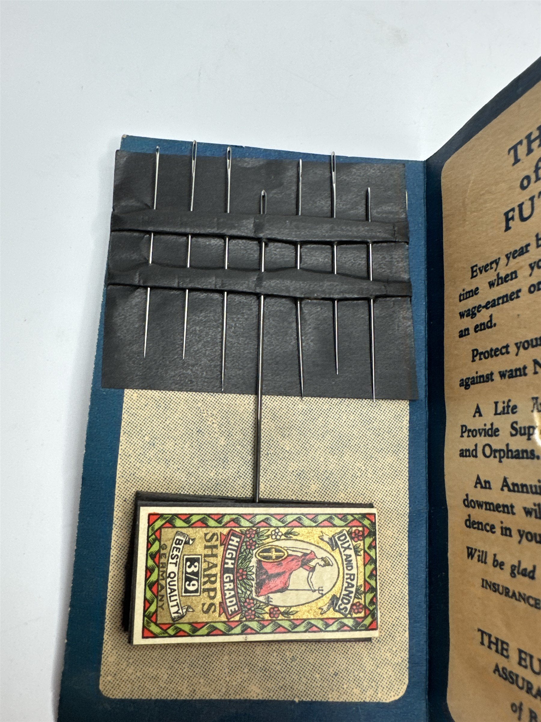 Vintage Eureka-Maryland Assurance Corporation Dix and Rands Sharps Germany Promo