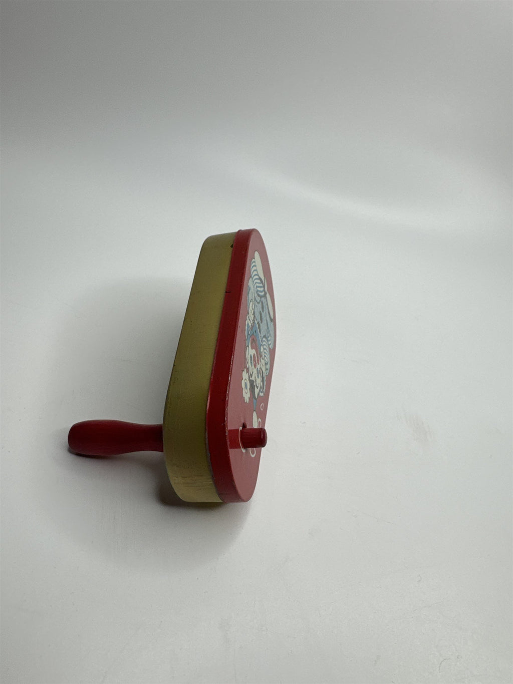 Vintage 1950s Tin Litho Winding Noisemaker USA Cigar Smoke Rings Clown Flower