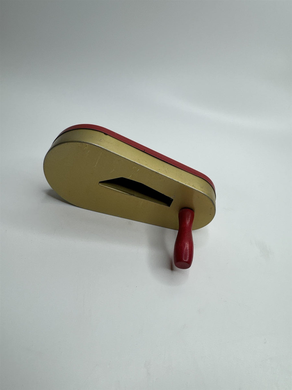 Vintage 1950s Tin Litho Winding Noisemaker USA Cigar Smoke Rings Clown Flower