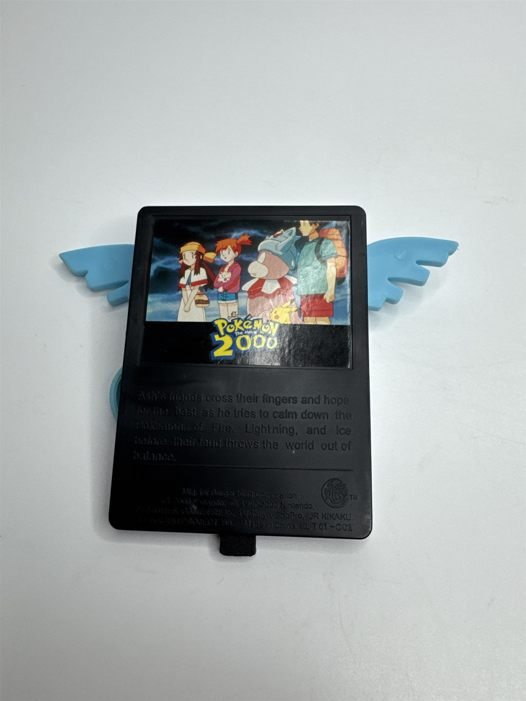 Vintage 2000 Nintendo Pokemon The Movie Burger King Articuno Flapping Toy Prize