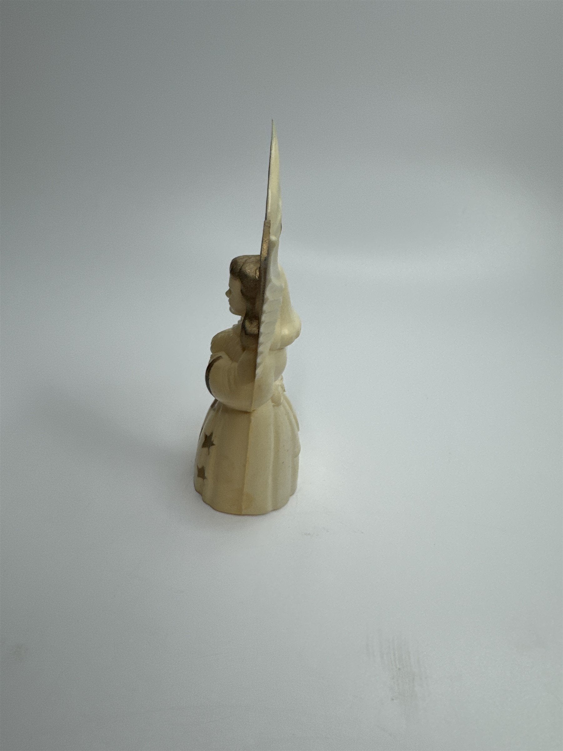 Vintage Hard Plastic Nativity Angel Christmas Decoration Ornament Light Topper