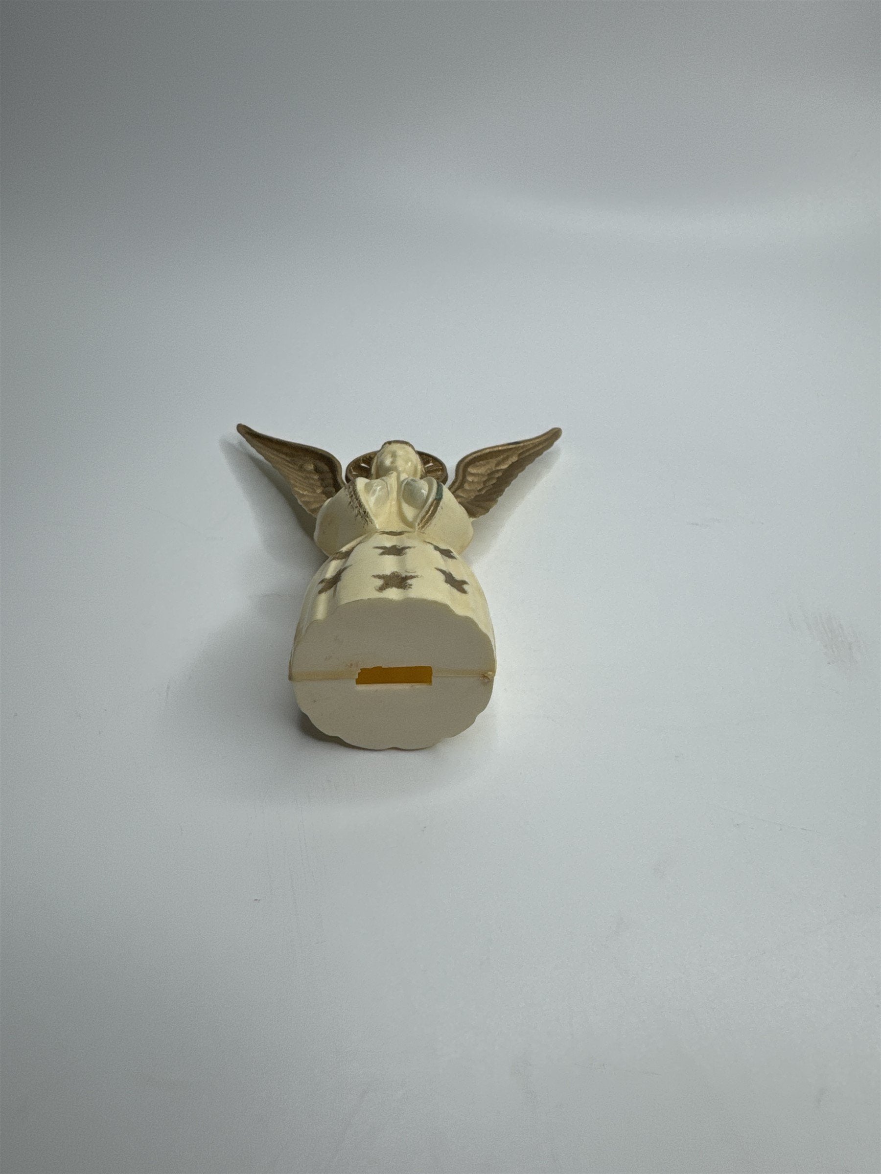 Vintage Hard Plastic Nativity Angel Christmas Decoration Ornament Light Topper