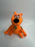 NWOT Toy Factory Scooby Doo Plush Neon Orange Stuffed Animal Plush Toy Approx 8"