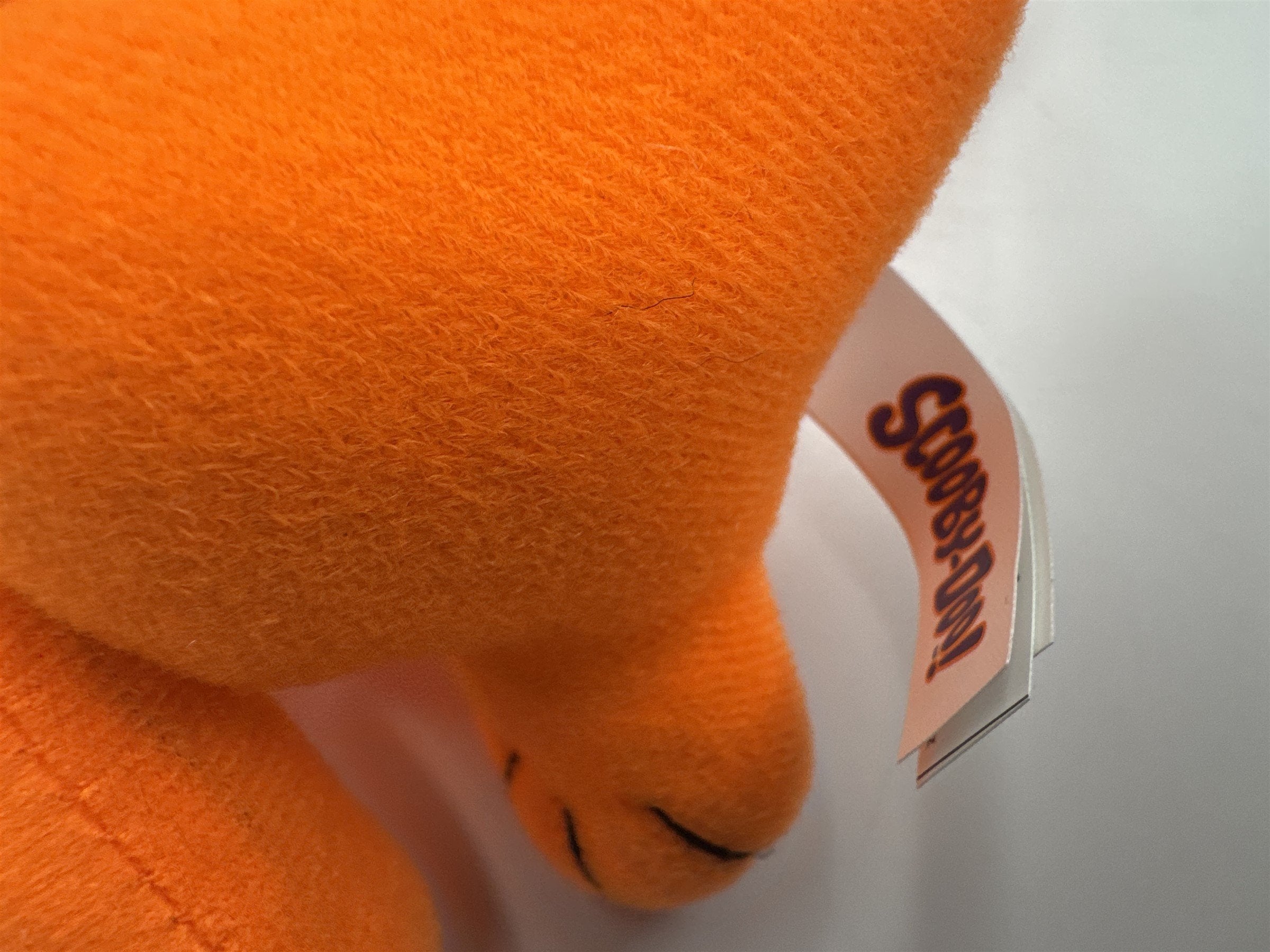 NWOT Toy Factory Scooby Doo Plush Neon Orange Stuffed Animal Plush Toy Approx 8"