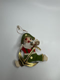 Vintage Holiday Christmas Pirate Anchor Paper Felt Unique Retro Ornament JAPAN