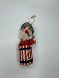 Vintage Holiday Christmas Pirate Paper Felt Unique Retro Ornament JAPAN American