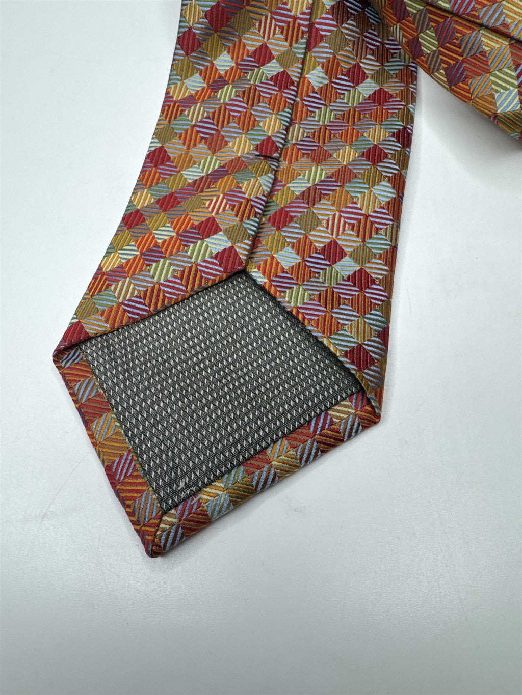 Mens Knightsbridge Tie Multicolored Checkered 100% Polyester Tie