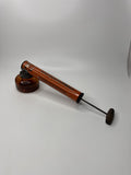 Vintage Spra-Well Standard Container Montclair 1950s Garden Sprayer Amber Glass