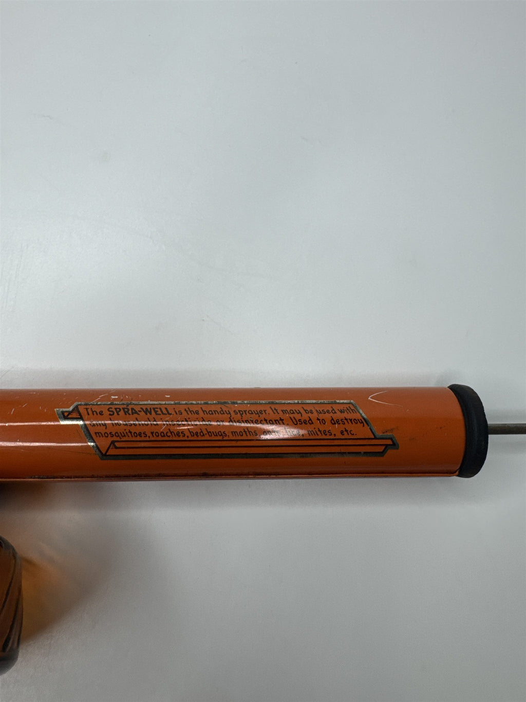 Vintage Spra-Well Standard Container Montclair 1950s Garden Sprayer Amber Glass
